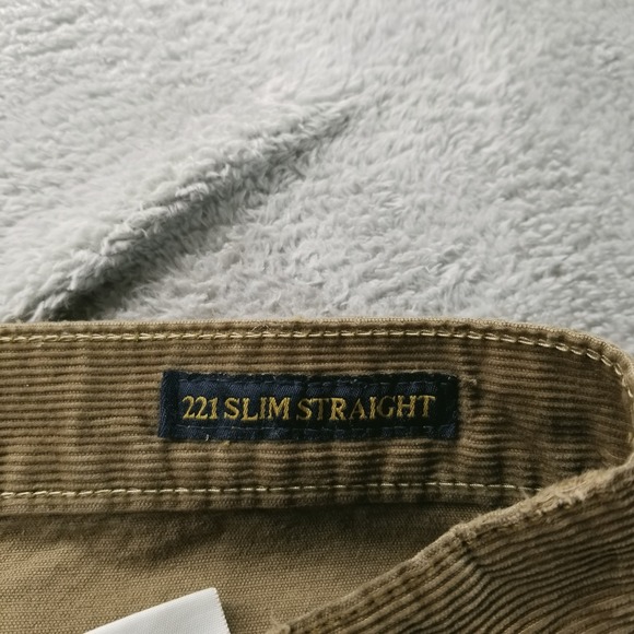 Lucky Brand Pants 34x32 Brown 221 Straight Mid Rise Corduroy Trousers Button Fly - Picture 4 of 10